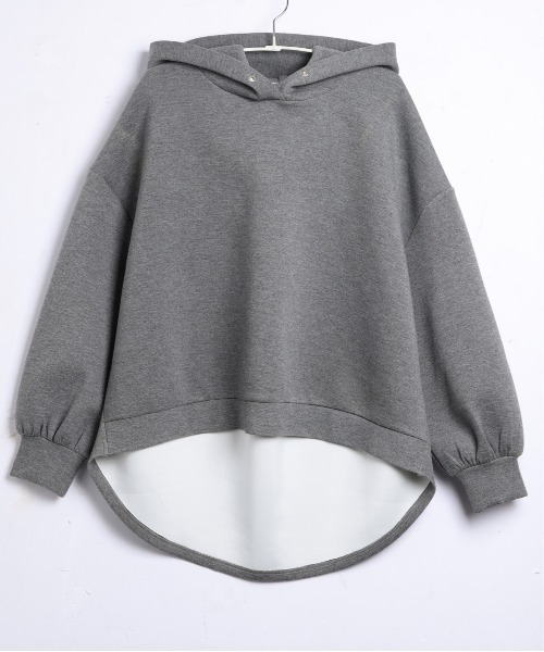 AMELY(エミリー)の「バルーンシルエットパーカー(パーカー・レディース・ネイビー/ライトグレー/ブラック/ダークグレー・フリー)」の8枚目の写真