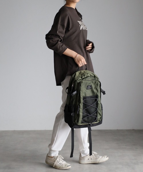 GUSCIO(グッシオ)の「【グッシオベーシック】ナイロンバックパック 18L リュックサック(バックパック/リュック・レディース・カーキ/ベージュ/グレー/ブラック・FREE)」の20枚目の写真