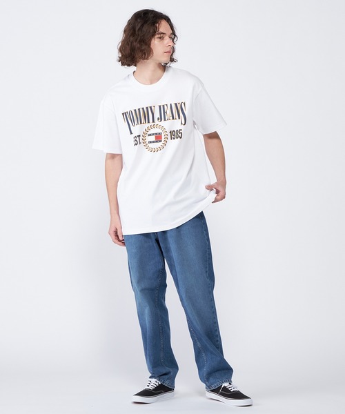 tommy jeans（トミー ジーンズ）の「リラックスプリントTシャツ（Tシャツ/カットソー・メンズ・ブラック/ホワイト・LARGE/MEDIUM/SMALL/X-LARGE）」の14枚目の写真