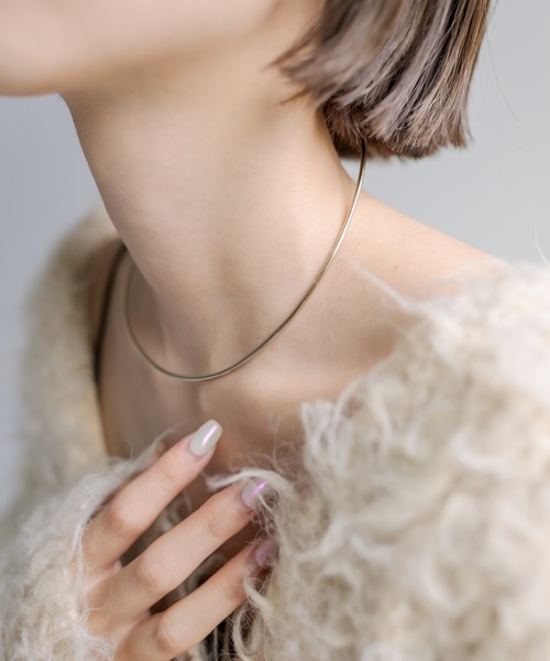 mystic（ミスティック）の「[Eau] thin (choker)（ネックレス・レディース・ゴールド・ONE SIZE）」の5枚目の写真