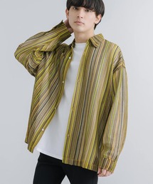 Rocky Monroe（ロッキーモンロー）の「ビッグシルエット メッシュ編みロングスリーブシャツ（シャツ/ブラウス）」