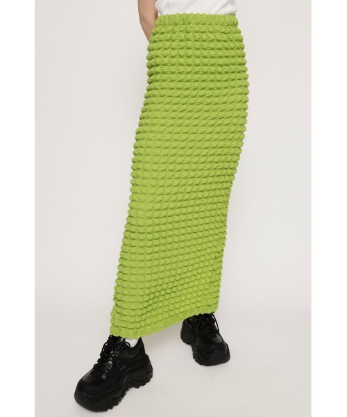 SLY(スライ)の「FLOATING JQ PENCIL SK セットアップ可能(スカート・レディース・ブラック/アイボリー/グリーン・FREE)」の3枚目の写真