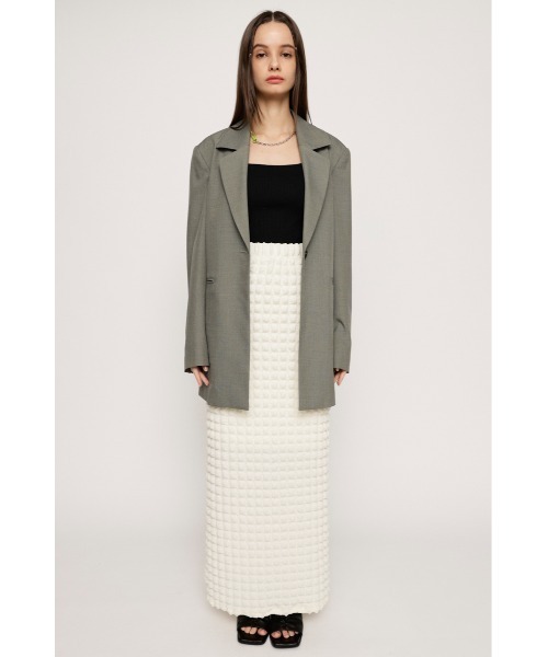 SLY(スライ)の「FLOATING JQ PENCIL SK セットアップ可能(スカート・レディース・ブラック/アイボリー/グリーン・FREE)」の21枚目の写真