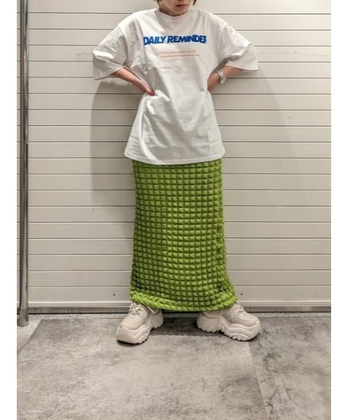 SLY(スライ)の「FLOATING JQ PENCIL SK セットアップ可能(スカート・レディース・ブラック/アイボリー/グリーン・FREE)」の18枚目の写真