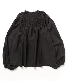 ブロードボリュームスリーブシャーリングブラウス