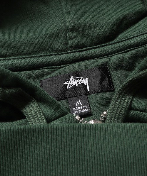 STUSSY（ステューシー）の「STUSSY/ステューシー STOCK LOGO ZIP HOOD ジップフーディー パーカー（パーカー・メンズ・グリーン・L/M/XL/S）」の5枚目の写真