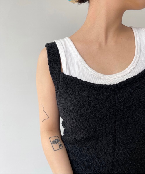 SANSeLF(サンセルフ)の「パイル地オールインワン【SANSeLF】sansk23s008(つなぎ/オールインワン・レディース・ブラック・FREE)」の3枚目の写真