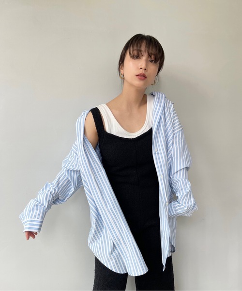 SANSeLF(サンセルフ)の「パイル地オールインワン【SANSeLF】sansk23s008(つなぎ/オールインワン・レディース・ブラック・FREE)」の13枚目の写真