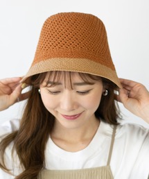 14+（イチヨンプラス）の「格子柄ツートーンバケットハット（ハット）」