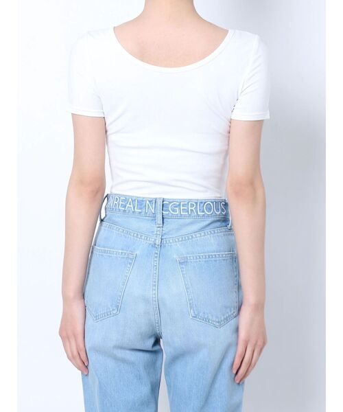 GYDA(ジェイダ)の「2WAYレースアップショートTシャツ(Tシャツ/カットソー・レディース・ブラック/オフホワイト・FREE)」の20枚目の写真
