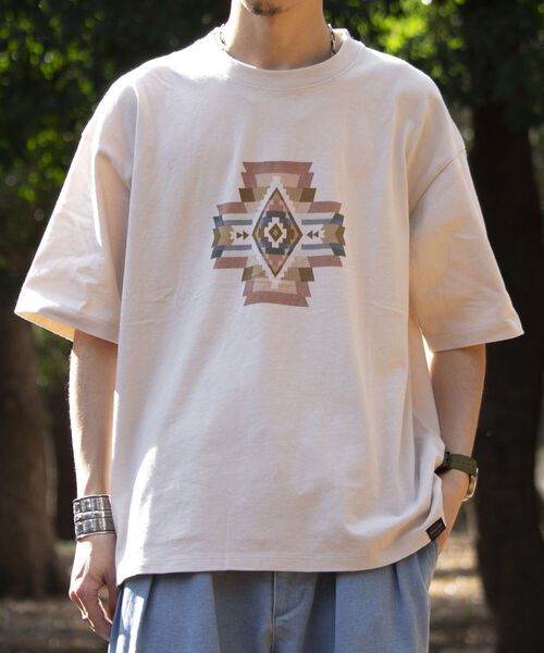 PENDLETON（ペンドルトン）の「【PENDLETON/ペンドルトン】フロントプリントTシャツ ルーズシルエット ワンポイントロゴ（Tシャツ/カットソー・メンズ・キナリ/ブラック/ホワイト/チャコールグレー/ライトグレー/オフホワイト/ネイビー・M/L/XL）」の20枚目の写真