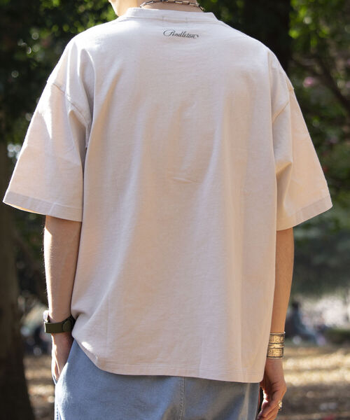 PENDLETON（ペンドルトン）の「【PENDLETON/ペンドルトン】フロントプリントTシャツ ルーズシルエット ワンポイントロゴ（Tシャツ/カットソー・メンズ・キナリ/ブラック/ホワイト/チャコールグレー/ライトグレー/オフホワイト/ネイビー・M/L/XL）」の19枚目の写真