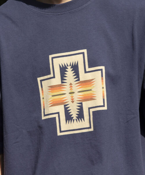 PENDLETON（ペンドルトン）の「【PENDLETON/ペンドルトン】フロントプリントTシャツ ルーズシルエット ワンポイントロゴ（Tシャツ/カットソー・メンズ・キナリ/ブラック/ホワイト/チャコールグレー/ライトグレー/オフホワイト/ネイビー・M/L/XL）」の9枚目の写真