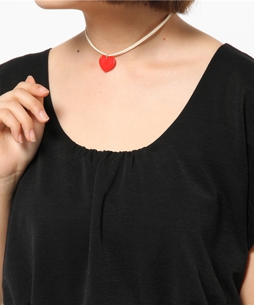 WEGO（ウィゴー）の「WEGO/ハートチョーカー（ネックレス・レディース・ピンク/パープル/ホワイト・FREE）」の5枚目の写真