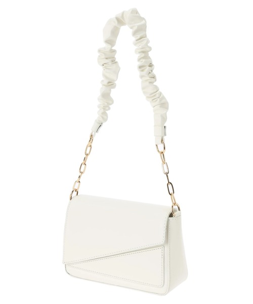 DURAS（デュラス）の「ギャザーショルダーバッグ（ショルダーバッグ・レディース・ホワイト/ブラック/ピンク/グリーン・FREE）」の6枚目の写真