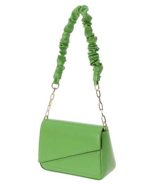 DURAS（デュラス）の「ギャザーショルダーバッグ（ショルダーバッグ・レディース・ホワイト/ブラック/ピンク/グリーン・FREE）」の12枚目の写真