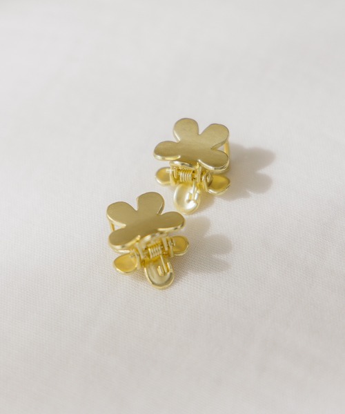 マリーゴールドクリップ 2ピース（バレッタ/ヘアクリップ）｜flower