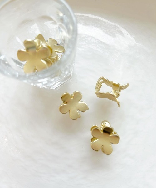 マリーゴールドクリップ 2ピース（バレッタ/ヘアクリップ）｜flower