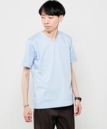 【WEB限定】ハイゲージスムースVネックTシャツ