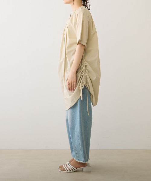 PUAL CE CIN（ピュアルセシン）の「【Du noir】サイドアジャストブラウス（シャツ/ブラウス・レディース・ベージュ/オフホワイト/ブラック・FREE）」の22枚目の写真