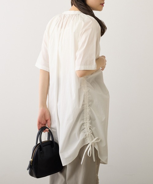 PUAL CE CIN（ピュアルセシン）の「【Du noir】サイドアジャストブラウス（シャツ/ブラウス・レディース・ベージュ/オフホワイト/ブラック・FREE）」の12枚目の写真