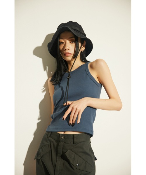 LAGUA GEM(ラグアジェム)の「COTTON BOONIE ハット(ハット・レディース・カーキ/ブラック・FREE)」の17枚目の写真