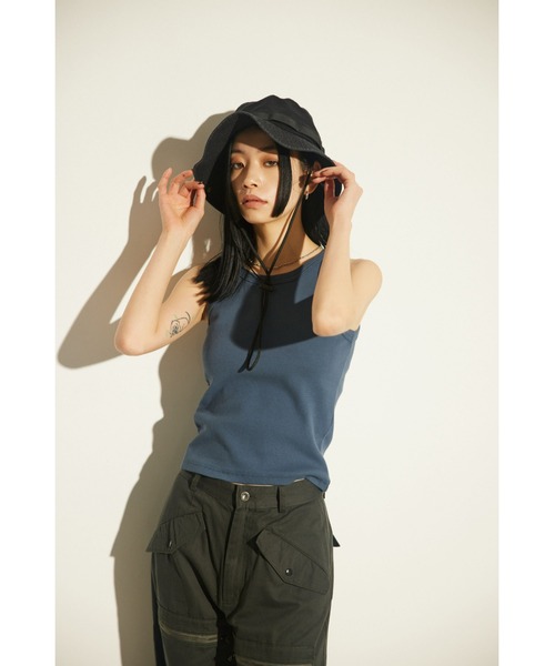 LAGUA GEM(ラグアジェム)の「COTTON BOONIE ハット(ハット・レディース・カーキ/ブラック・FREE)」の18枚目の写真