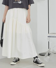 WEGO | WEGO/【一部店限定】ギャザー切替ナイロンスカート(スカート)