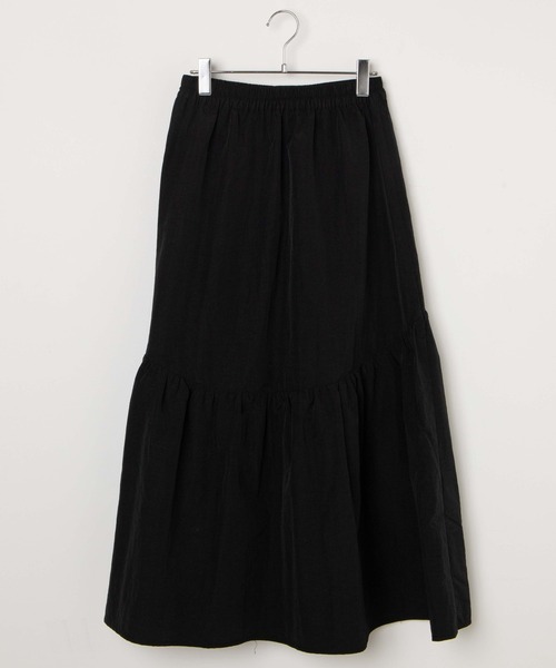 WEGO（ウィゴー）の「WEGO/【一部店限定】ギャザー切替ナイロンスカート（スカート・レディース・ホワイト/ブラック/オフホワイト・FREE）」の17枚目の写真