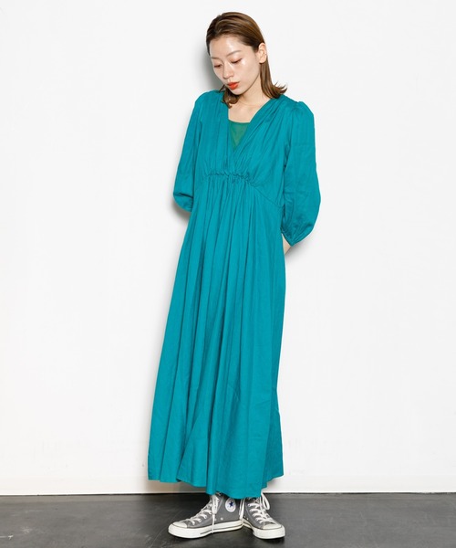 新品タグ付き　AMERICAN RAG CIE カットワークワンピース　グリーン 新品タグ付き AMERICAN RAG CIE カットワークワンピース