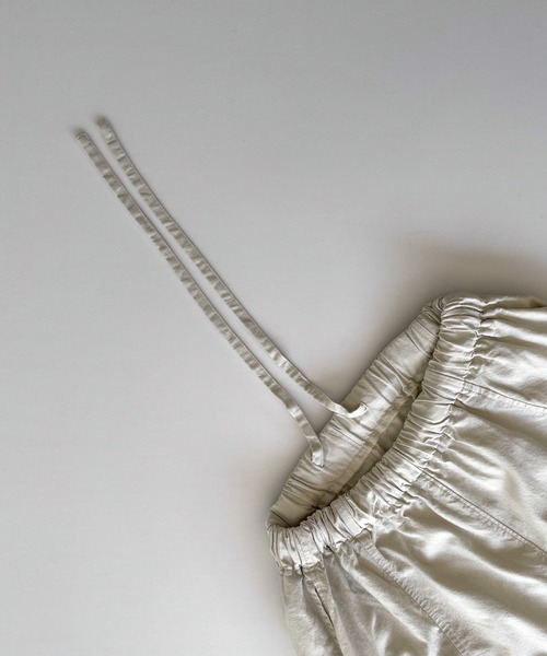 CANAL JEAN（キャナルジーン）の「choice_cnl　コットンリネンドローストリングパンツ（その他パンツ・レディース・モカ/ブラック/ナチュラル・ONE SIZE）」の18枚目の写真