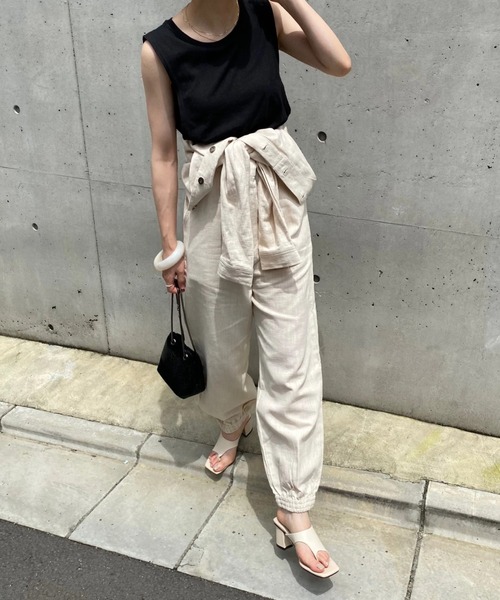 WILLFULLY（ウィルフリー）の「multi way linen jump suit（つなぎ