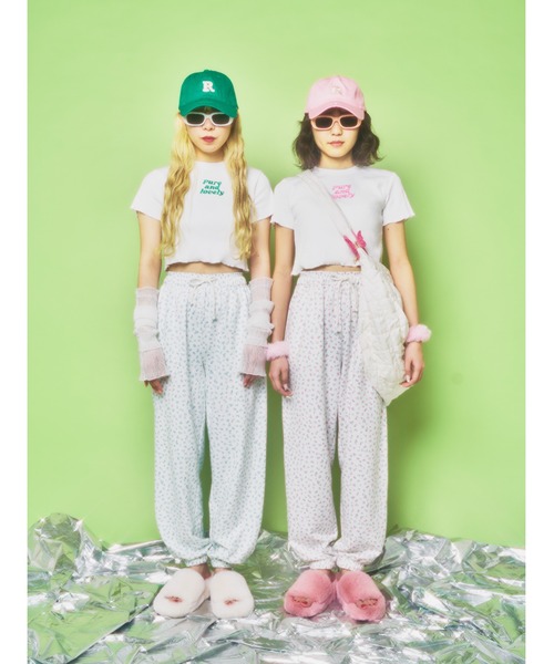 WC(ダブル シー)の「コンパクトロゴリブT(Tシャツ/カットソー・レディース・ピンク/ブラック/グリーン・FREE)」の15枚目の写真