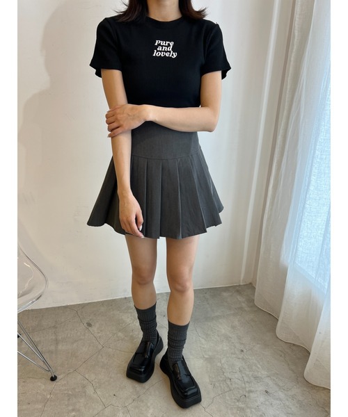 WC(ダブル シー)の「コンパクトロゴリブT(Tシャツ/カットソー・レディース・ピンク/ブラック/グリーン・FREE)」の21枚目の写真