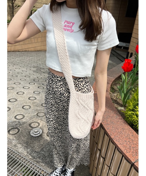 WC(ダブル シー)の「コンパクトロゴリブT(Tシャツ/カットソー・レディース・ピンク/ブラック/グリーン・FREE)」の18枚目の写真