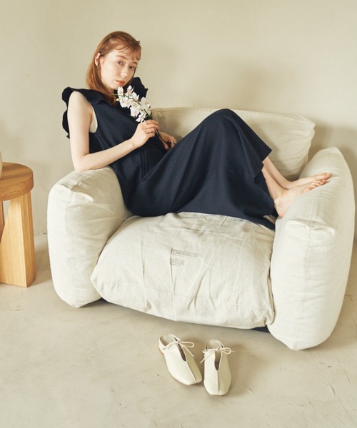 hinari（ヒナリ）の「フラットリボンサンダル（スリッポン・レディース・アイボリー/ブラック・SMALL/MEDIUM/LARGE）」の9枚目の写真