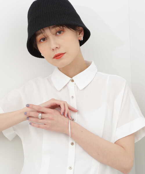 N.（N. Natural Beauty Basic）（エヌエヌナチュラルビューティーベーシック）の「シンプルオーバルバングル（ネックレス・レディース・シルバー/ゴールド・FREE）」の5枚目の写真