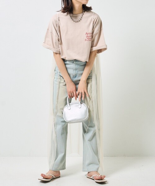 PUBLUX（パブリュクス）の「PUBLUX/パブリュクス 2WAYチュールキャミワンピース【限定展開】（ワンピース・レディース・サックスブルー/ブラック/オフホワイト・ﾌﾘ-）」の15枚目の写真