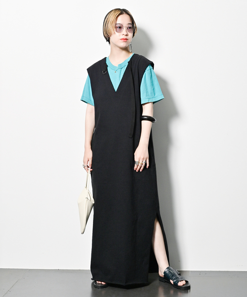 CITYSHOP(シティーショップ)の「DOZUME STRAP DRESS:ワンピース(ワンピース・レディース・チャコールグレー/ブラック・36/38)」の19枚目の写真