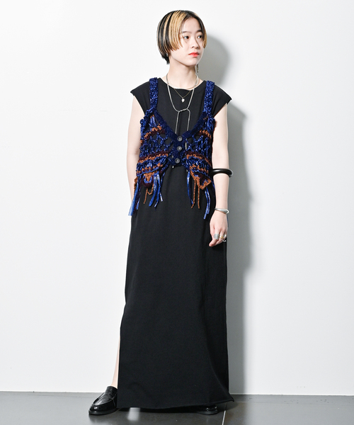 CITYSHOP(シティーショップ)の「DOZUME STRAP DRESS:ワンピース(ワンピース・レディース・チャコールグレー/ブラック・36/38)」の20枚目の写真