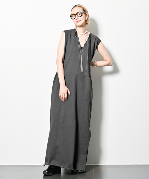 CITYSHOP(シティーショップ)の「DOZUME STRAP DRESS:ワンピース(ワンピース・レディース・チャコールグレー/ブラック・36/38)」の8枚目の写真