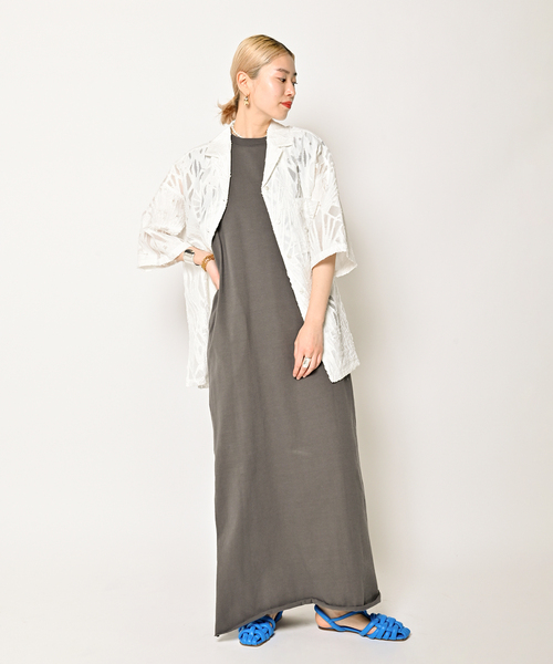 CITYSHOP(シティーショップ)の「DOZUME STRAP DRESS:ワンピース(ワンピース・レディース・チャコールグレー/ブラック・36/38)」の9枚目の写真