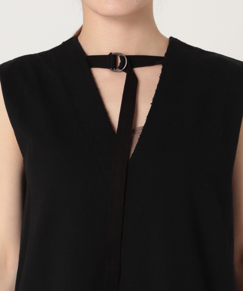 CITYSHOP(シティーショップ)の「DOZUME STRAP DRESS:ワンピース(ワンピース・レディース・チャコールグレー/ブラック・36/38)」の15枚目の写真