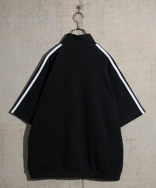 JOHN'S CLOSET(ジョンズクローゼット)の「【13】袖ライン 半袖トラック ハーフジップ(ジャージ・メンズ・オレンジ/ホワイト/ブラック・MEDIUM/LARGE)」の19枚目の写真