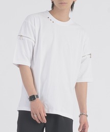 REGIEVO ファスナースリーブTシャツ