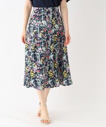 index | ボタニカルフラワーフレアスカート【洗濯機洗い可/イージーケア】(スカート)