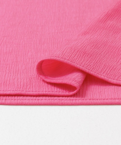 KBF（ケイビーエフ）の「アンサンブルノースリーブブラウス（シャツ/ブラウス・レディース・ピンク/ライトカーキ/アイボリー/ブラック・ONE）」の12枚目の写真