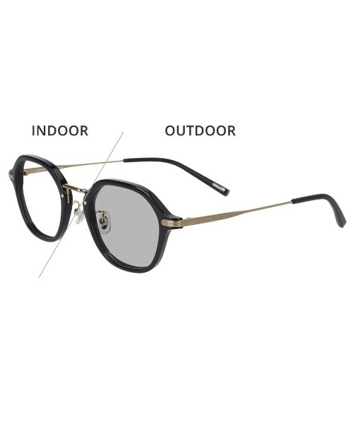 UNITED ARROWS（ユナイテッドアローズ）の「ボストン型調光サングラス｜紫外線対策｜レンズの色が変わるサングラス｜ユナイテッドアローズ｜Zoff | UNITED ARROWS Wellness（サングラス・レディース・ベージュ/ライトグレー/ブラック・FREE）」の4枚目の写真