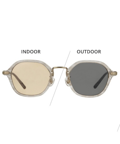 UNITED ARROWS（ユナイテッドアローズ）の「ボストン型調光サングラス｜紫外線対策｜レンズの色が変わるサングラス｜ユナイテッドアローズ｜Zoff | UNITED ARROWS Wellness（サングラス・レディース・ベージュ/ライトグレー/ブラック・FREE）」の13枚目の写真