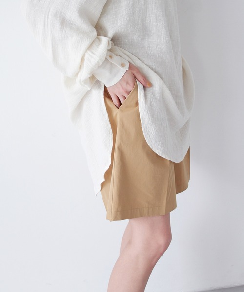 Crisp（クリスプ）の「ダブルベルトハーフパンツ（その他パンツ・レディース・ベージュ/ブラック・FREE）」の14枚目の写真